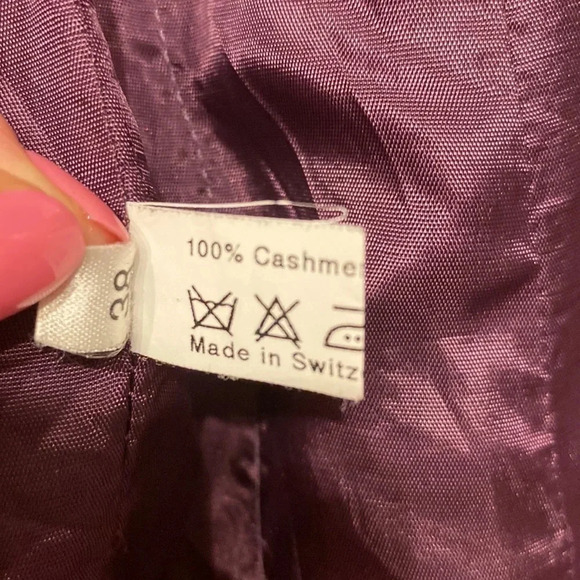 algo 100% cashmere made in Switzerland jacket size 38 NWOT - Picture 7 of 7